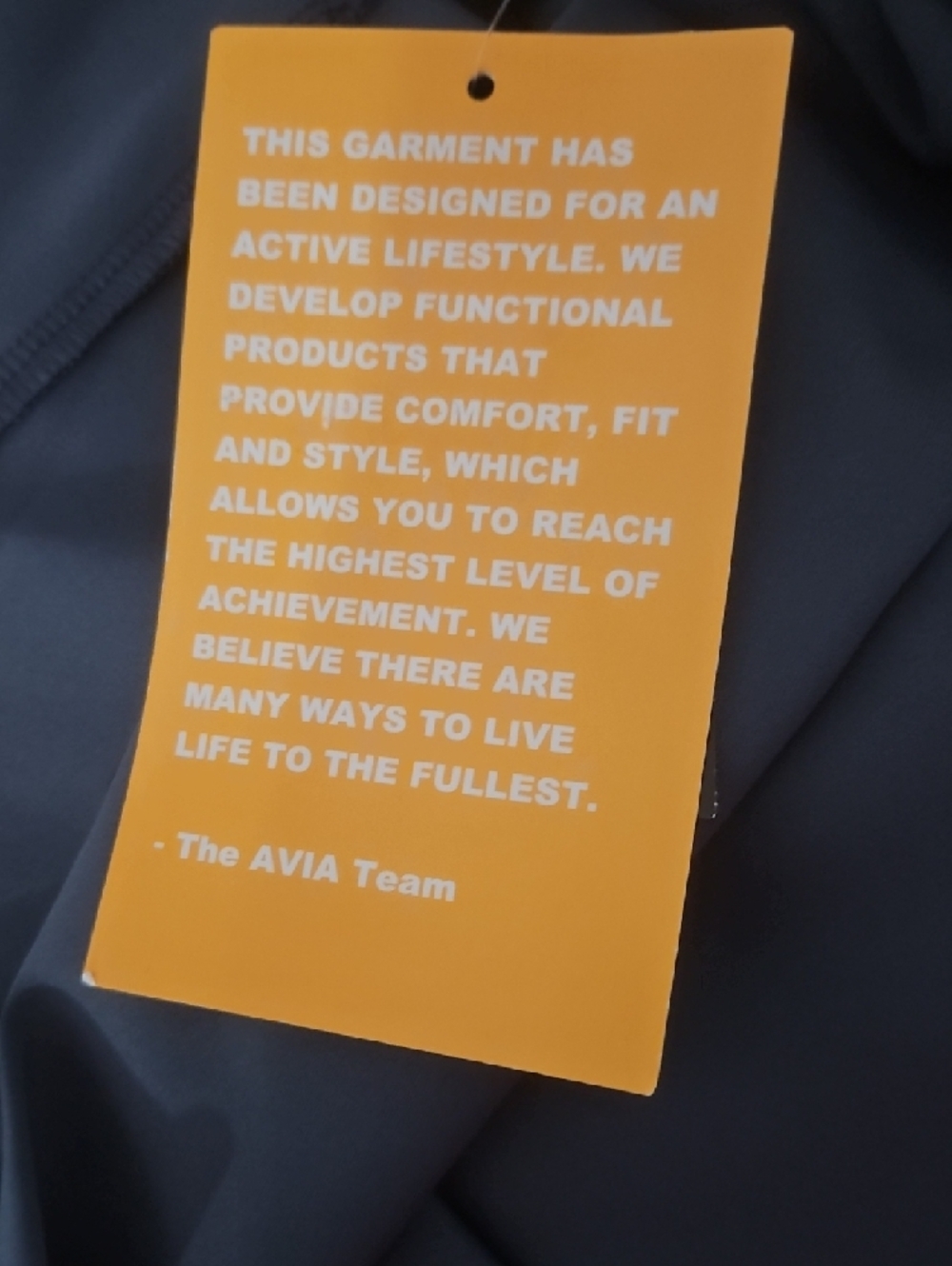 Avia Dark Navy High-Waist Performance Leggings - Picture 6 of 7